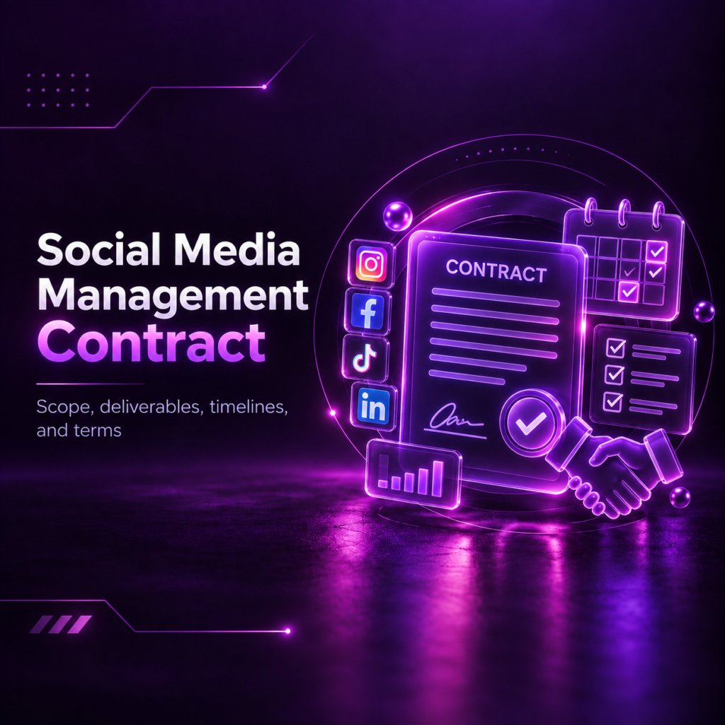 Social Media Management Contract — عقد إدارة حسابات التواصل الاجتماعي