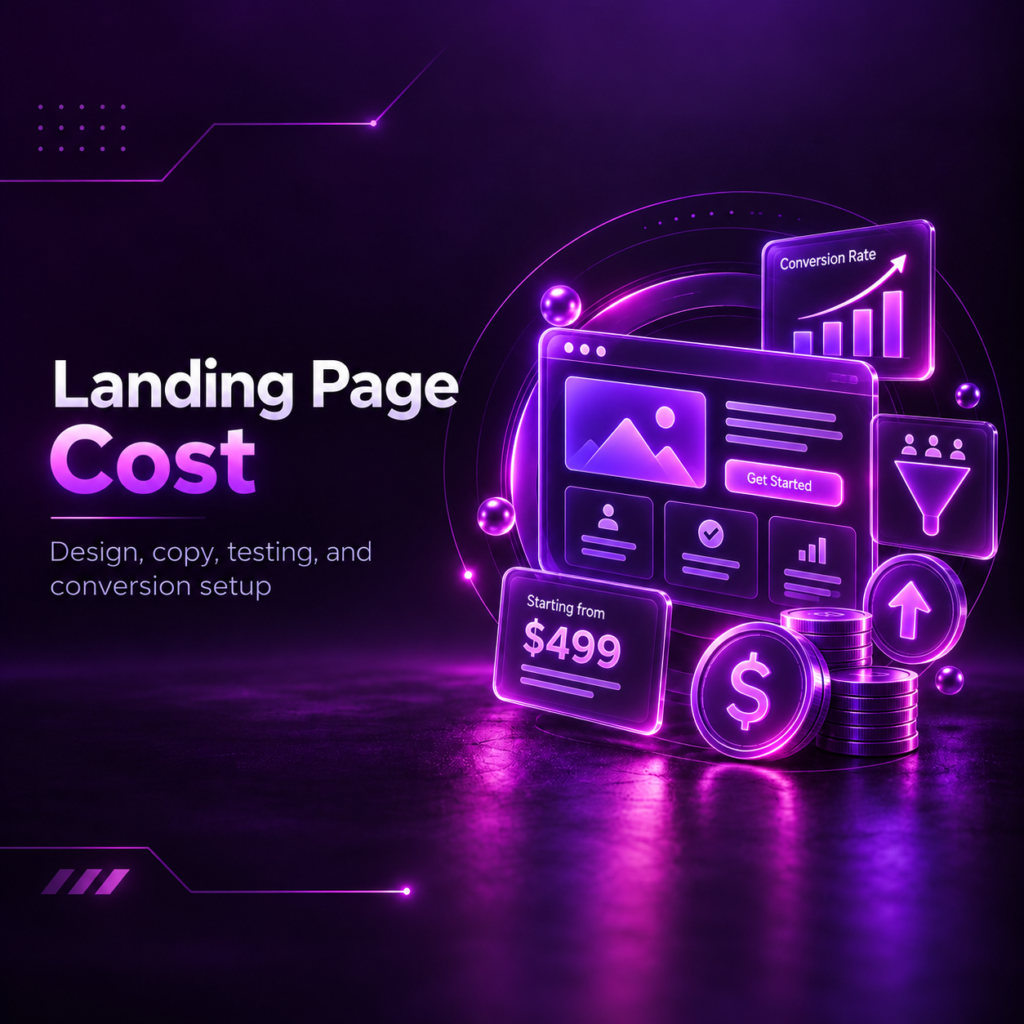 Landing Page Cost — تكلفة صفحة الهبوط